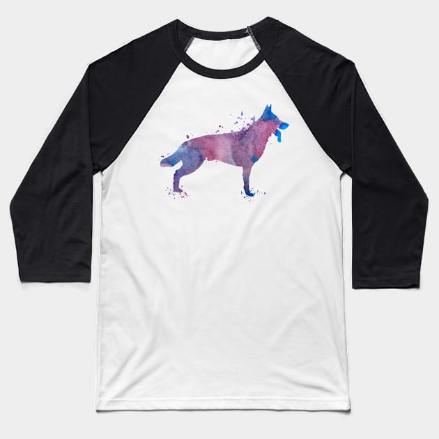 German shepherd Baseball T-Shirt by TheJollyMarten